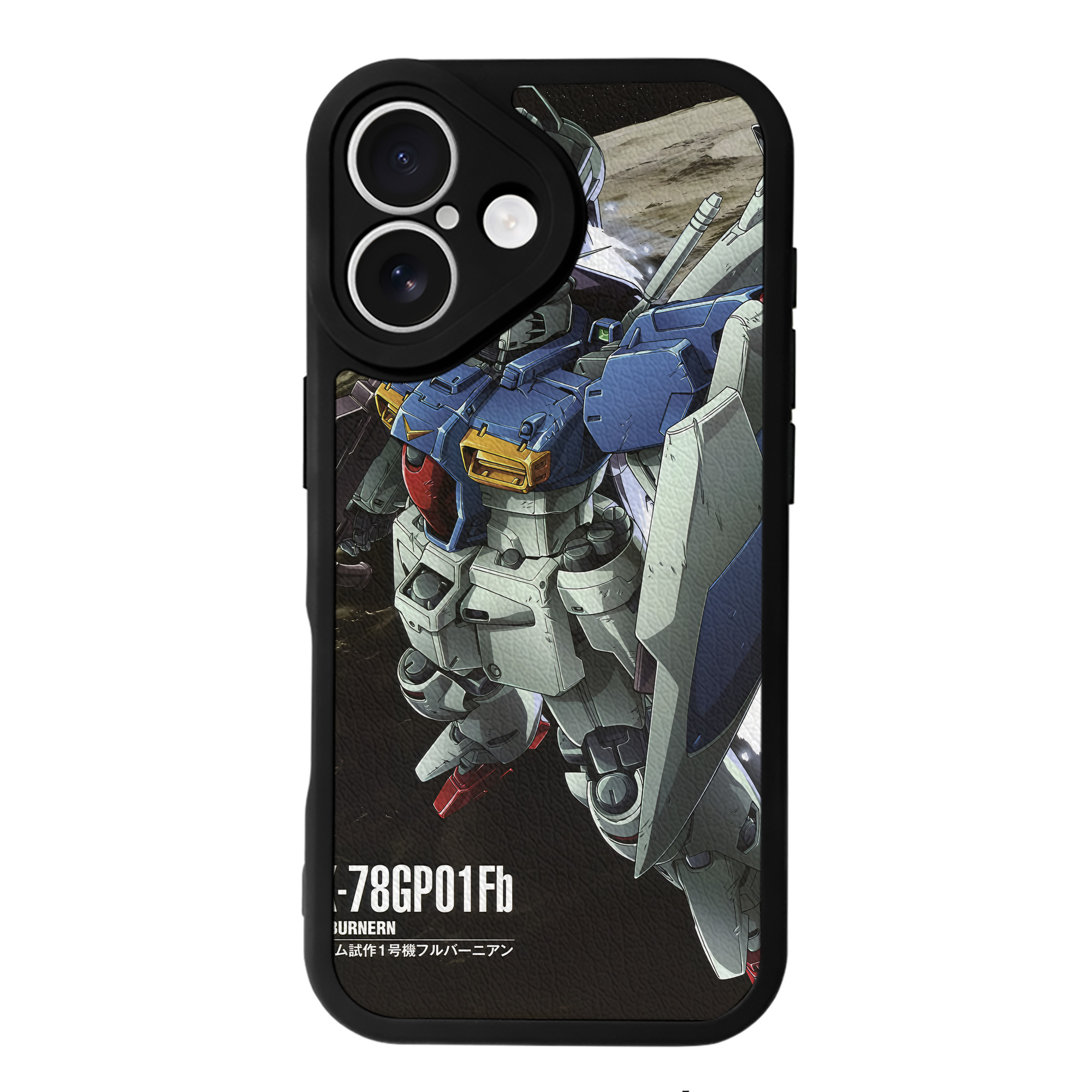 （画像用） 機動戦士ガンダム Mobile Suit Gundam 【iPhone 16シリーズ対応】シリコンスマホケース（レザー調） 材質：シリコン
